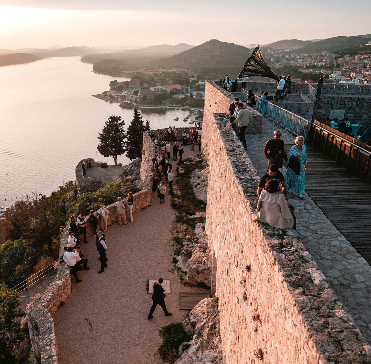 The walls have become a promenade and a viewpoint